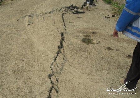 گزارش تصویری رانش زمین در روستای نرگس چال