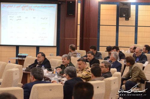 گزارش تصویری جلسه شورای هماهنگی مدیریت بحران استان گلستان