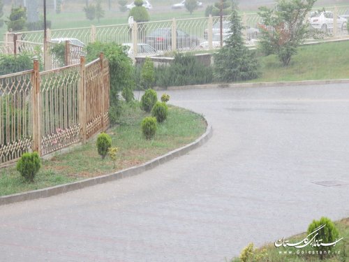 بارش شدید باران در گرگان پیش درآمدی بر خرداد ماه 1395