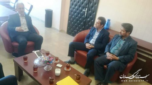 دیدار شهردار و اعضای شورای شهر کردکوی با مجتبی جمالی سرپرست مدیریت بحران گلستان