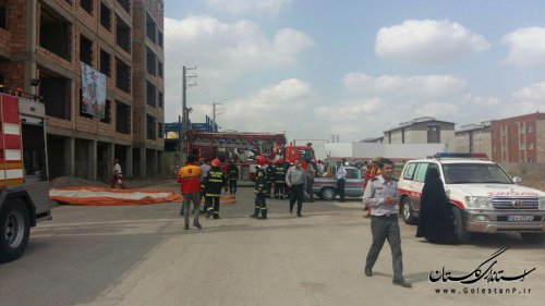 مانور اطفای حریق آتش‌نشانی با حضور مدیرکل مدیریت بحران برگزار شد + تصاویر