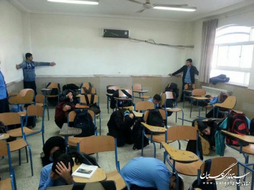  بیستمین مانور زلزله و ایمنی در مدارس بندرگز برگزار شد