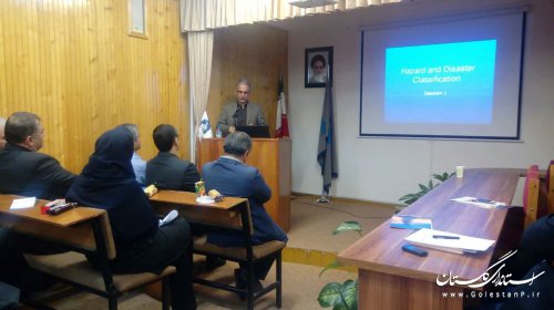 سخنرانی مدیرکل مدیریت بحران گلستان در دانشگاه گلستان