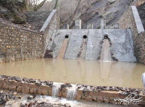افتتاح پروژه سنگی ملاتی سرشاخه‌گیر گرمابدشت اداره کل منابع طبیعی گلستان
