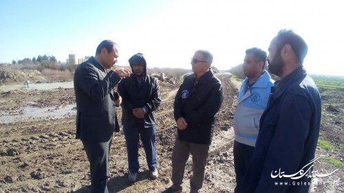 گزارش تصویر بازدید مدیرکل مدیریت بحران گلستان از مناطق سیل‌زده «داشلی‌برون» گنبدکاووس
