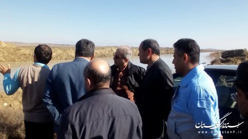 گزارش تصویر بازدید مدیرکل مدیریت بحران گلستان از مناطق سیل‌زده «داشلی‌برون» گنبدکاووس