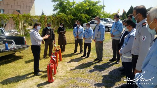 برگزاری دوره آموزشی آتش سوزی و اطفا حریق برای پرسنل مدیریت بحران استان