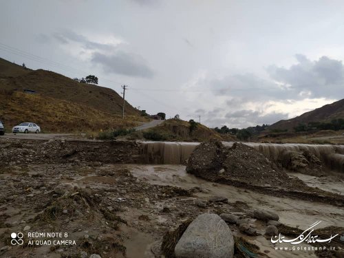 خسارتهای ایجاد شده از بارشهای رگباری و شدید و بروز سیل درسطح استان  در مورخ 99/04/24