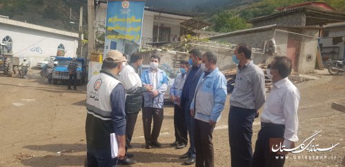 بازدید مدیر کل بازسازی سازمان مدیریت بحران کشور از روند بازسازی روستای زلزله زده قورچای رامیان