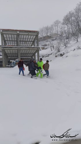 بارش شدید برف و باران در محورهای کوهستانی گلستان/ آماده‌باش کامل تمام عوامل و دستگاههای اجرائی استان.