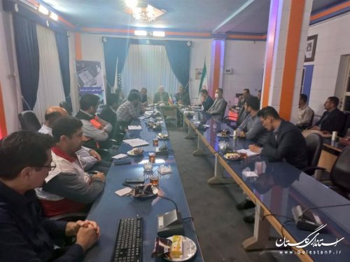 جلسه اضطراري ستاد پیشگیری، هماهنگی و فرماندهی عملیات پاسخ به بحران استان گلستان