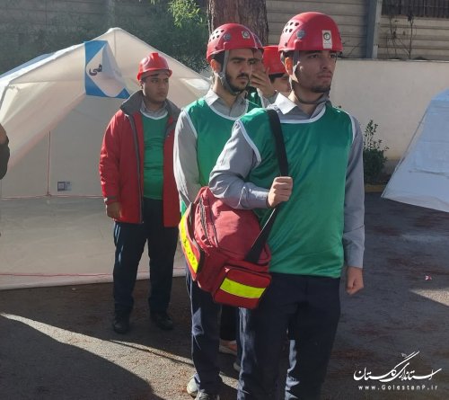 بیست و پنجمين مانور سراسری زلزله و ایمنی مدارس استان گلستان برگزار شد